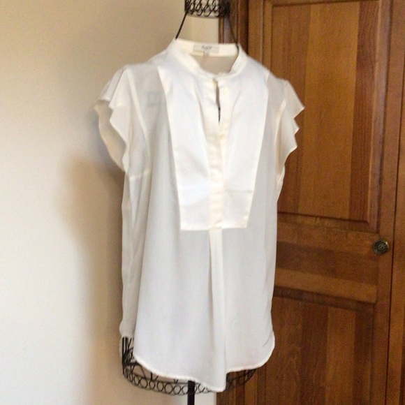 Madewell White Silk Top with Flutter Sleeves
Size 4 - Picture 1 of 5